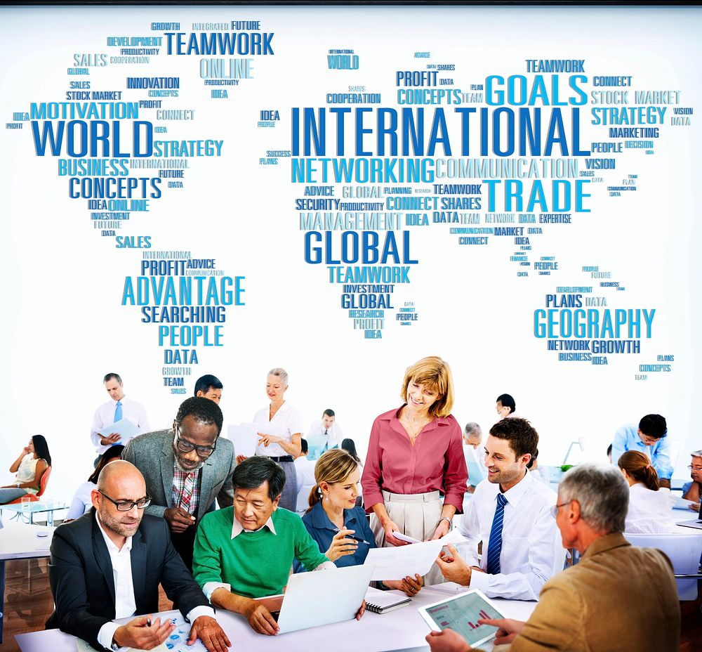 International World Global Network Globalization International Concept