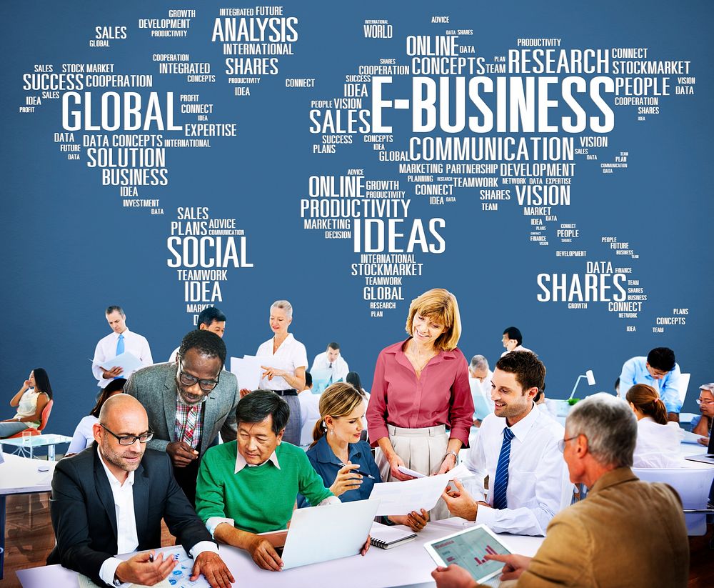 E-Business Ideas Analysis Communication Solution Social Concept