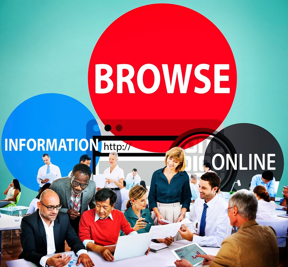 Browse Browser Searching Information Connection Web Concept