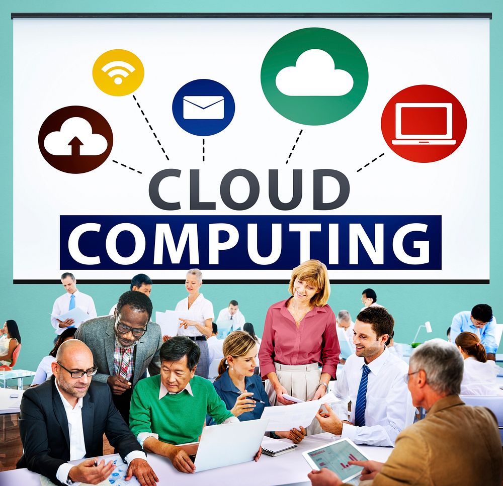 Cloud Computing Online Internet Sharing Storage Concept