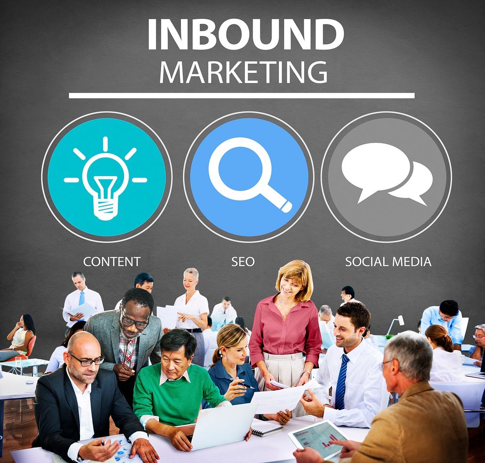 Inbound Marketing Strategy Advertisement Commercial Branding Concept