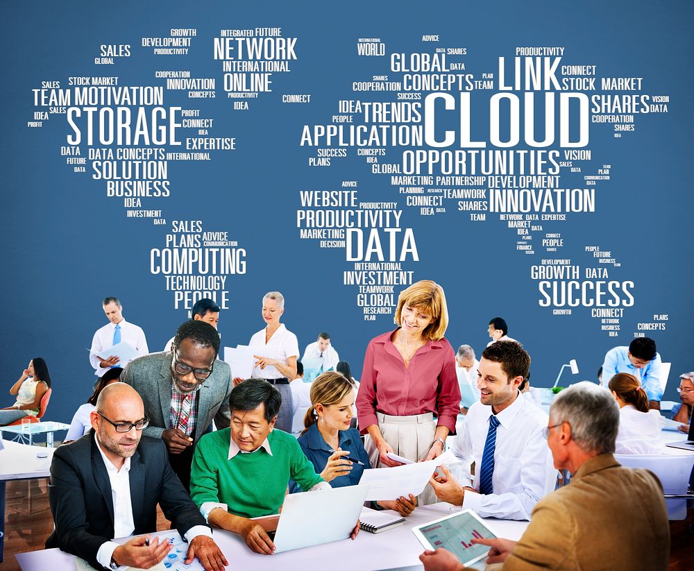 Link Cloud Computing Technology Data Information Concept