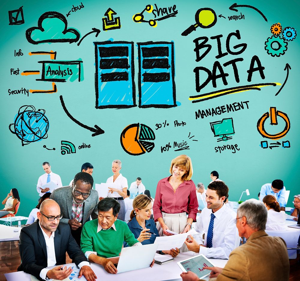 Big Data Storage Online Technology Database Concept