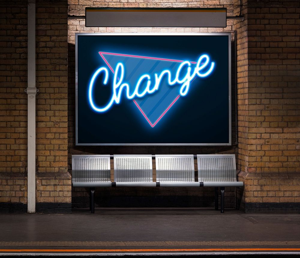 Change billboard in subway