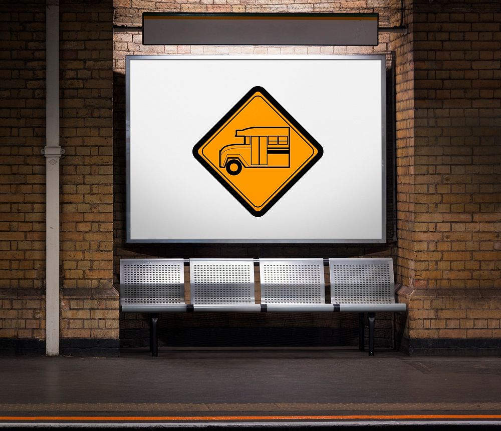 Bus Stop Sign Vehicle Symbol