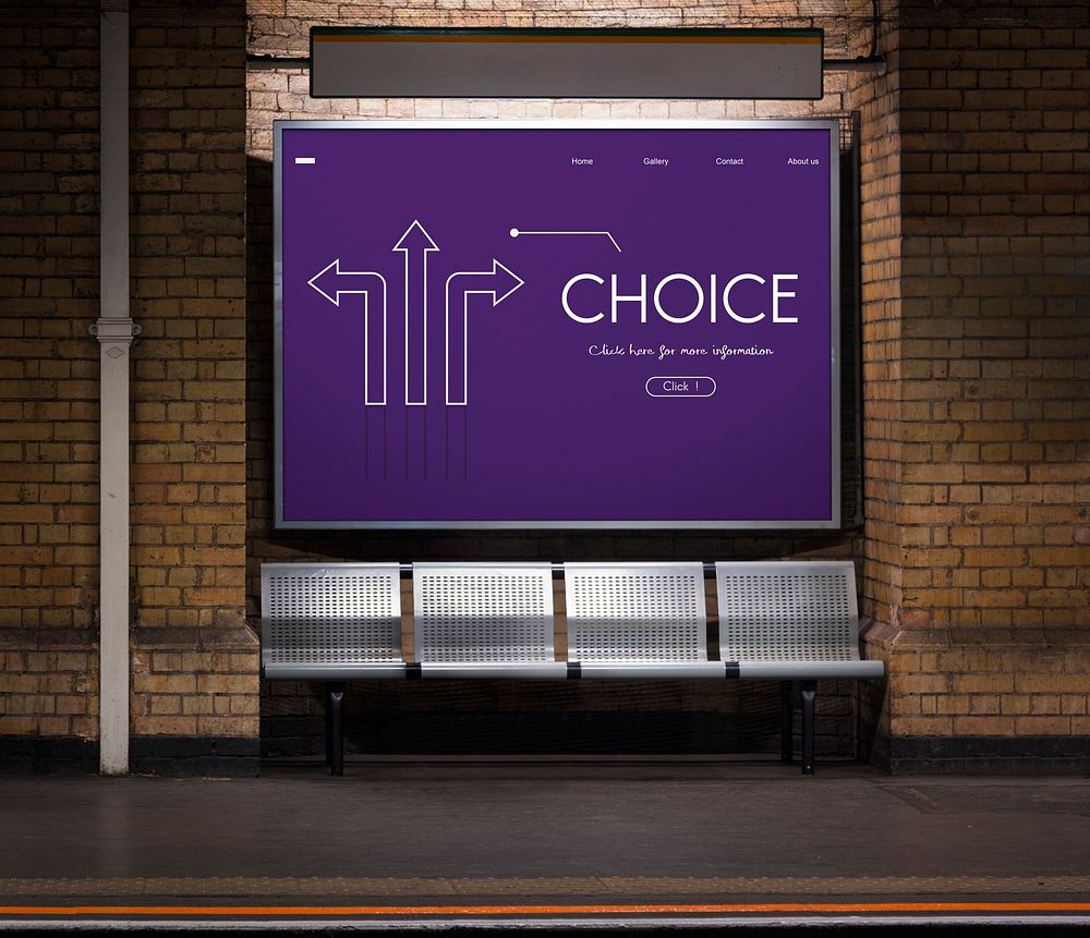 Options Choice Changes Arrows Graphic