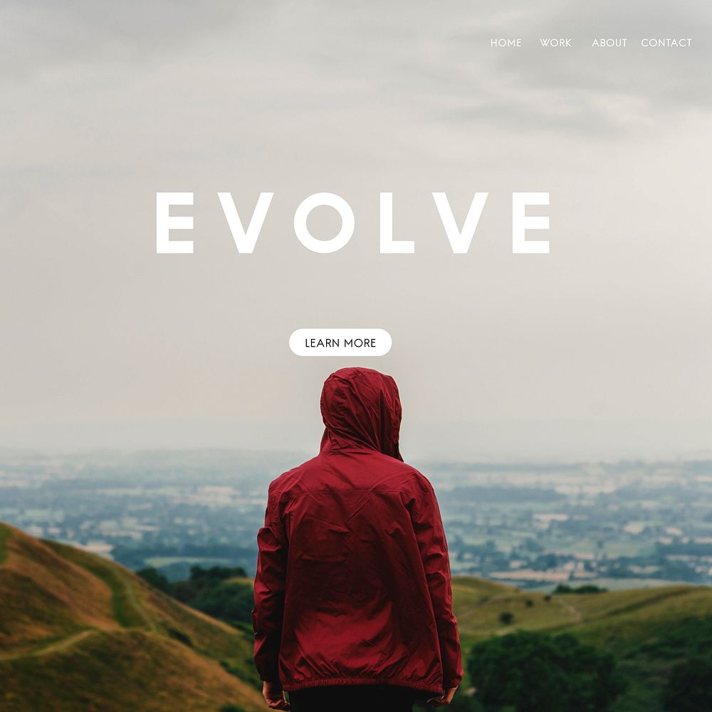 Evolve overlay word young people