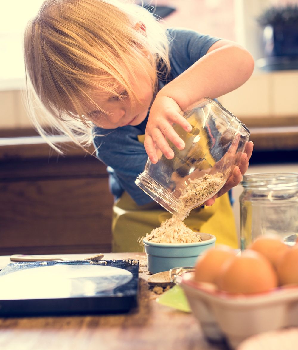 Kid Cooking Class Baking Concept