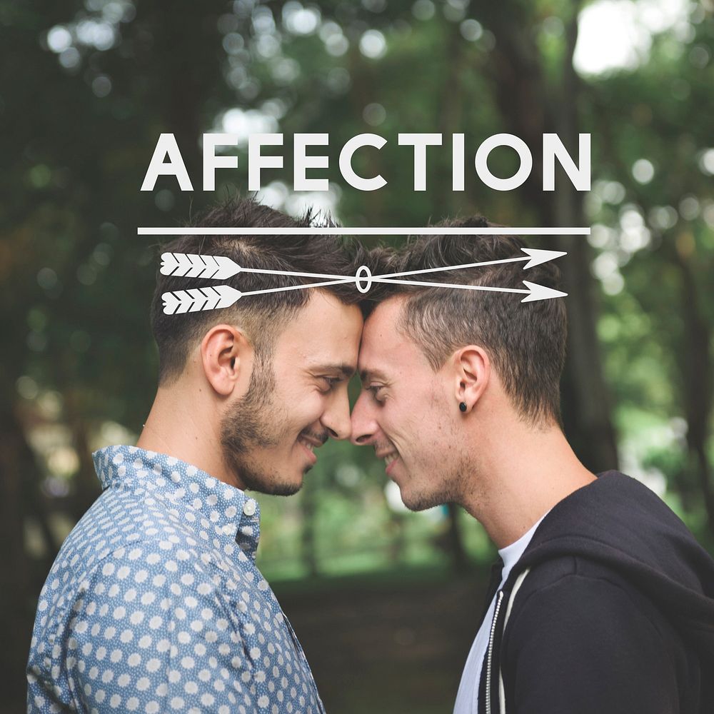 Gay Couple Love Smitten Affection Words