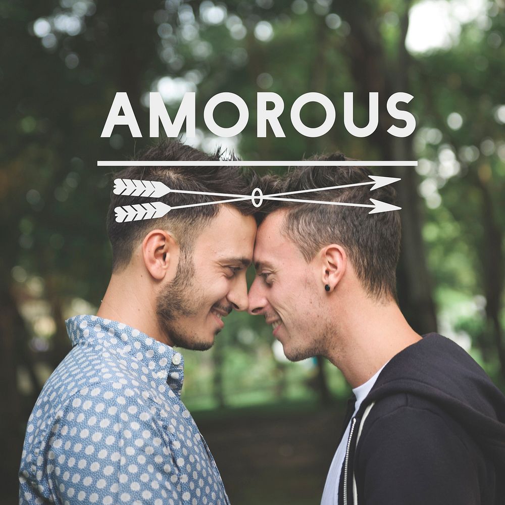 Gay Couple Love Smitten Affection Words