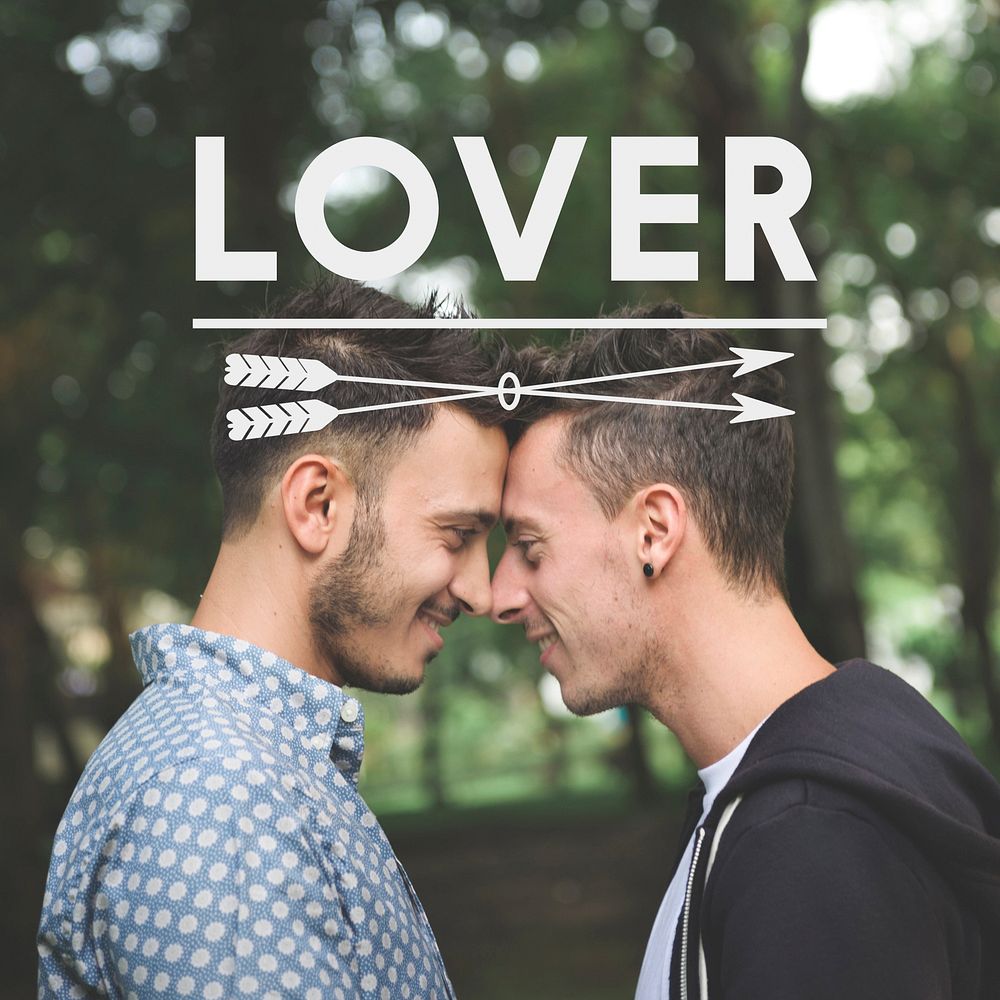 Gay Couple Love Smitten Affection Words