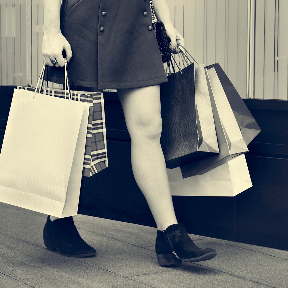 Young Woman Shopping Consumer Concept