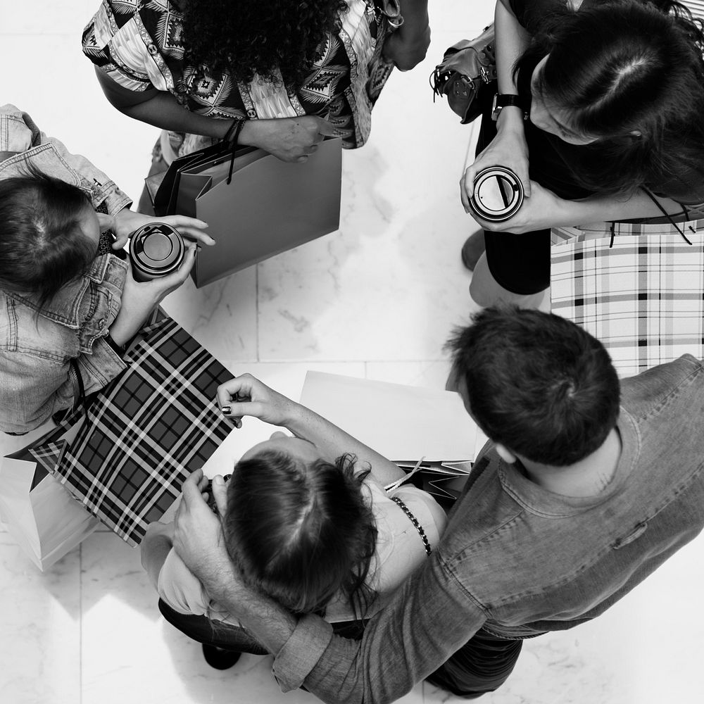 Group Of People Shopping Concept