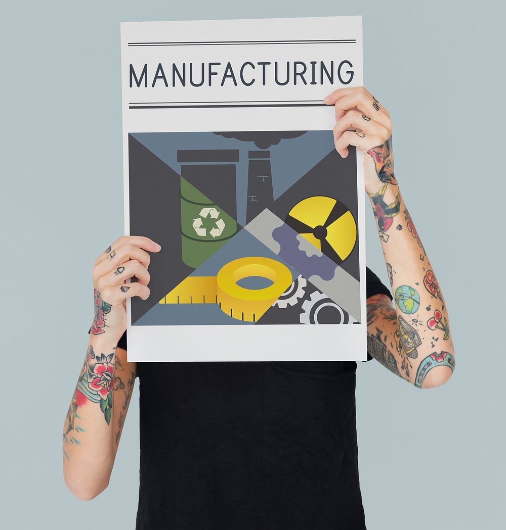 Industrial Manufacturing Mass Production Concept