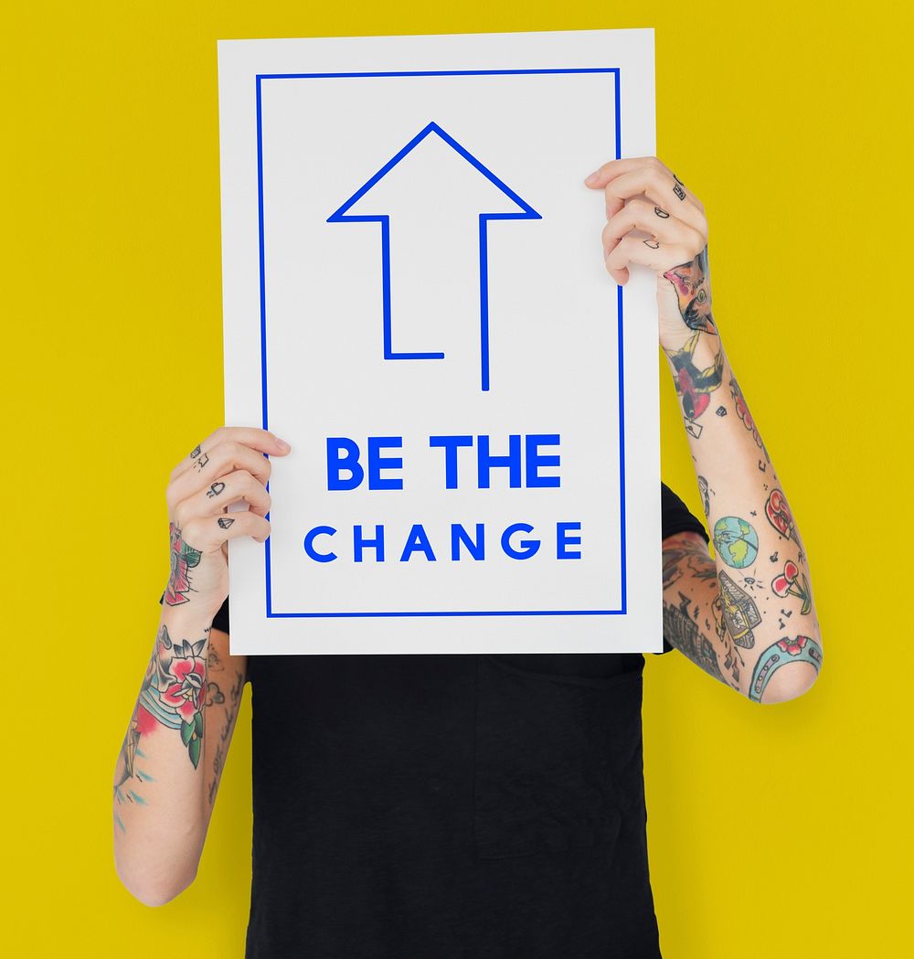 Be The Change Arrow Frame Direction