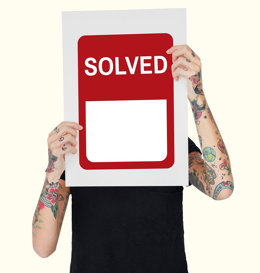 Solved Solution Banner Graphic Word