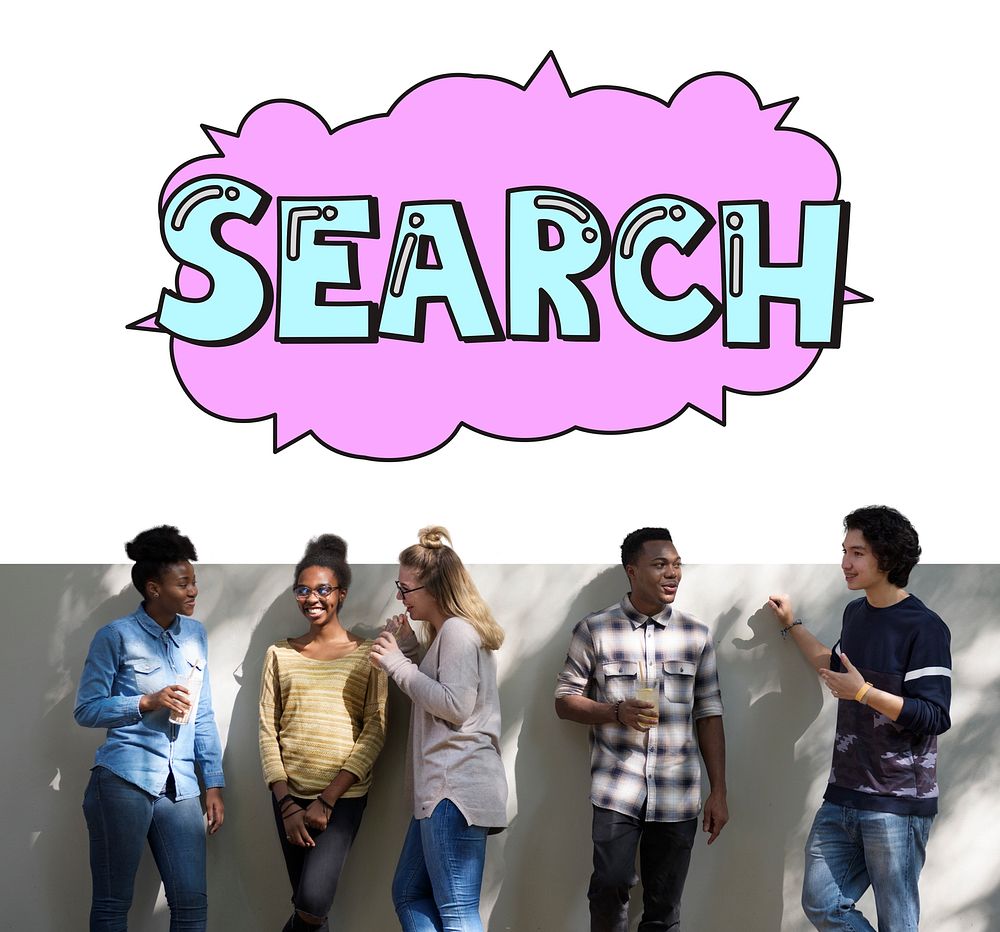 Search Speech Bubble Online Information Networking Concept