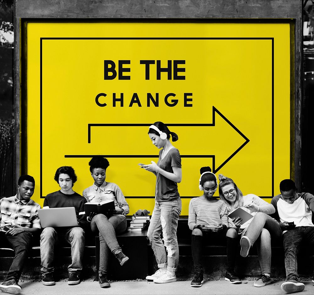 Be The Change Arrow Frame Direction