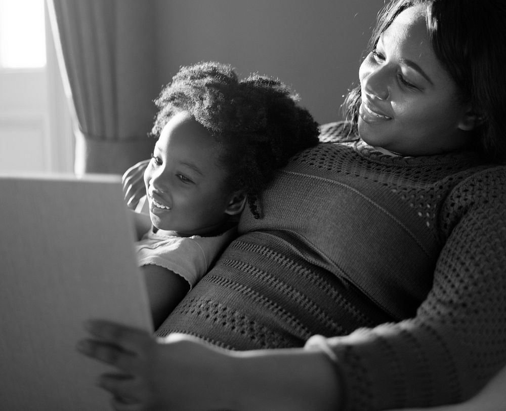 African Descent Family House Home Resting Living