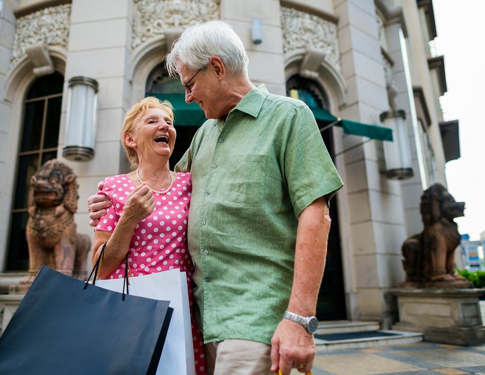 Senior Adult Couple Shopping Lifestyle