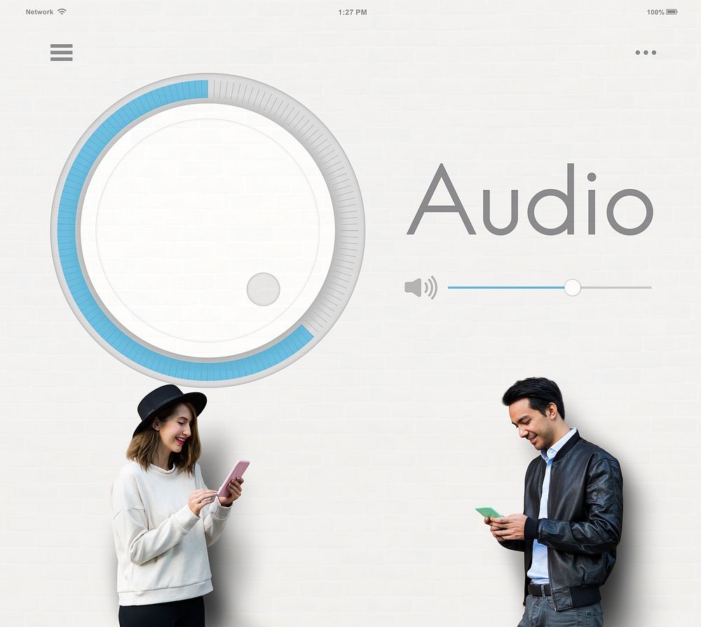 Audio Volume Music Player Concept