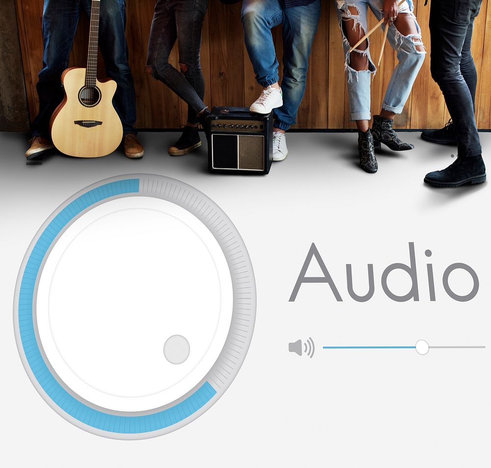 Audio Volume Music Player Concept