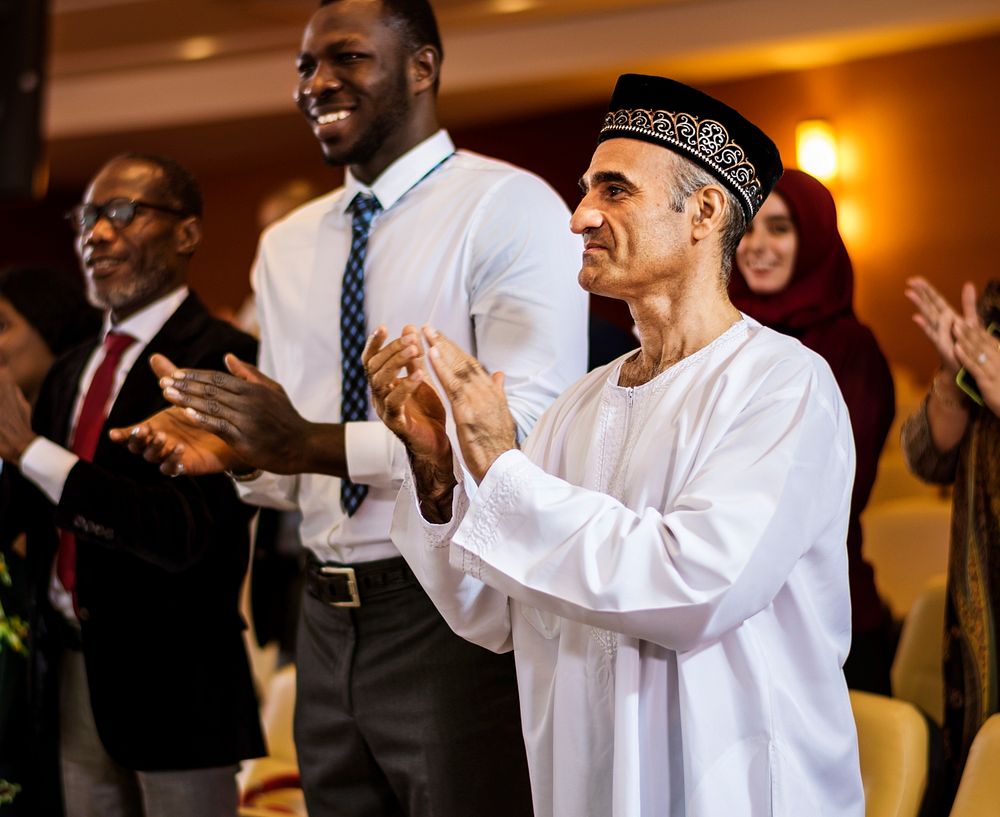 A Group of Business People Clapping Hands