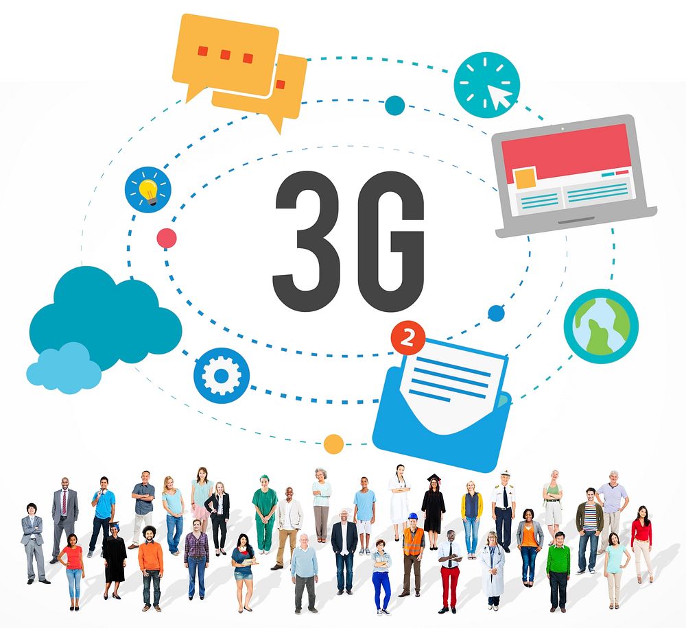 3G Connection Wireless Telecommunications Mobility Concept