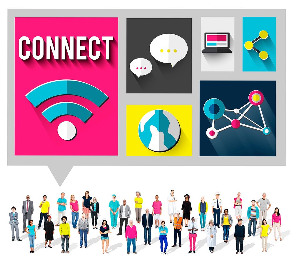 Connect Global Communications Tecnology Networking Concept