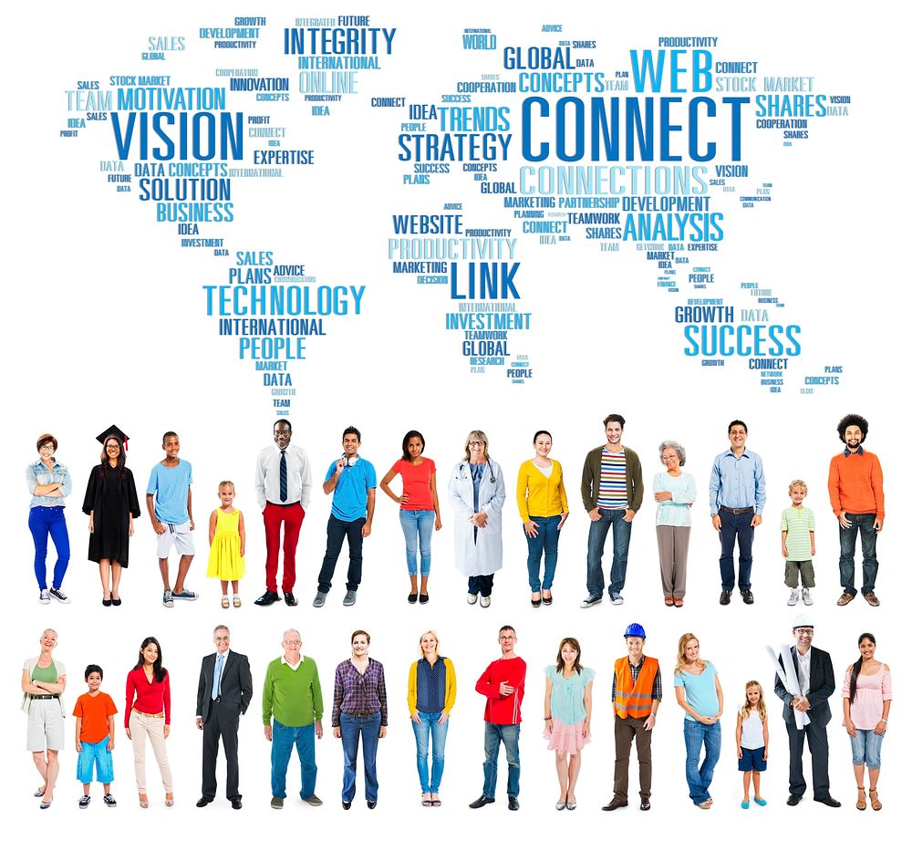 Global Communication Connect Worldwide Link Share Concept