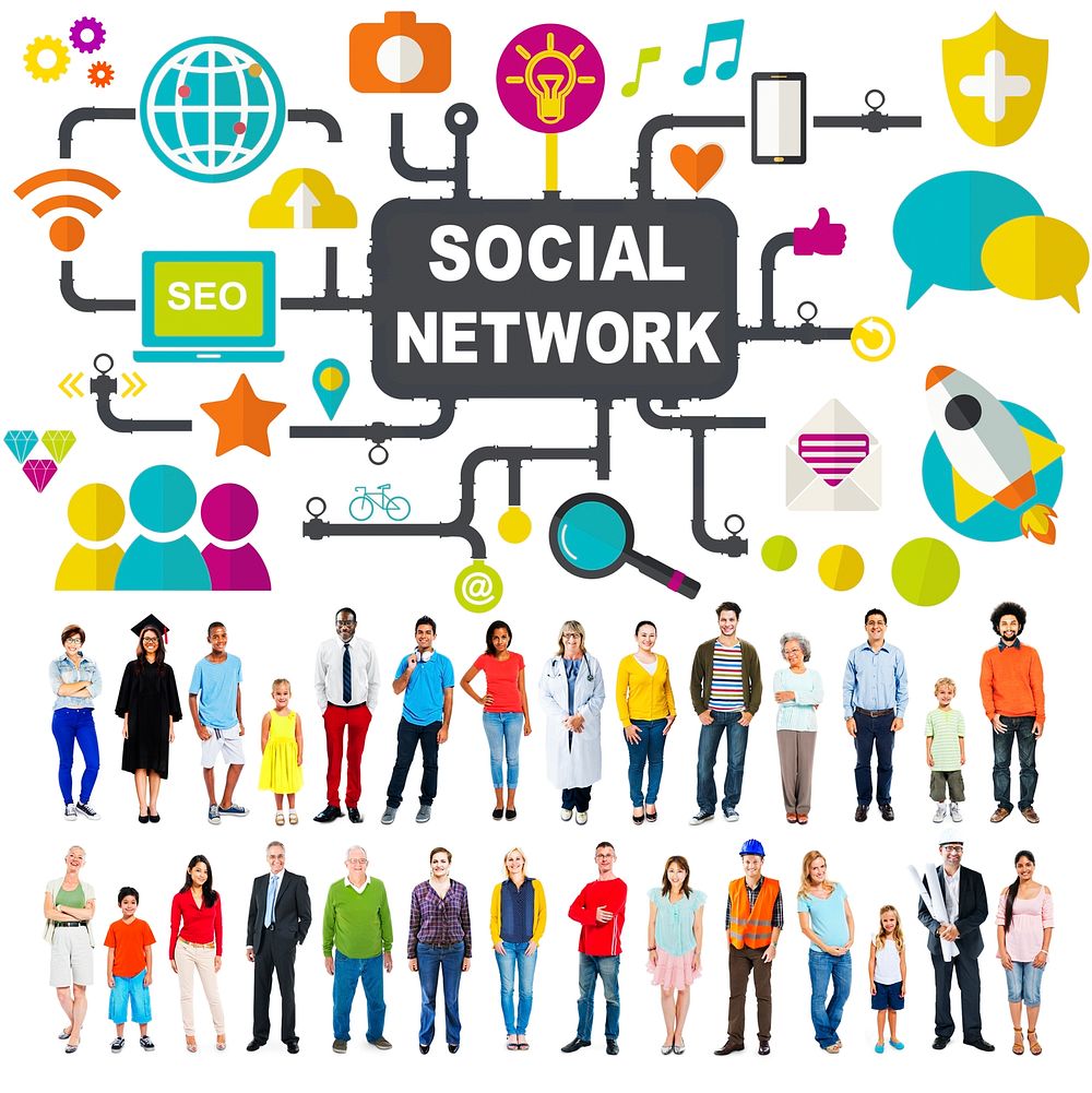 Social Network Internet Online Society Connecting Social Media Concept