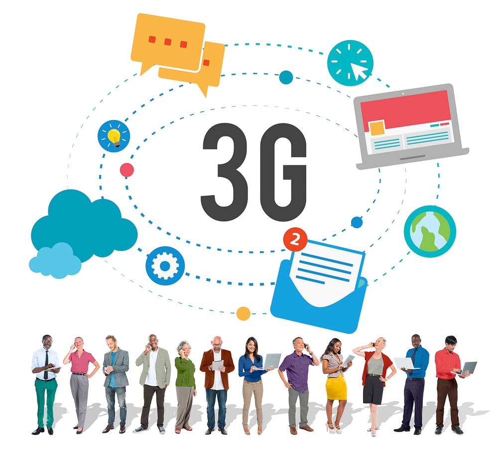 3G Connection Wireless Telecommunications Mobility Concept