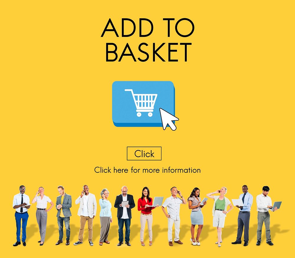 Basket Buying Cart Commerce Consumerism Digital Concept