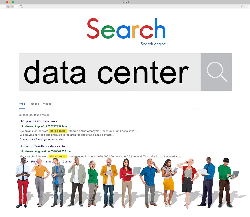 Data Center System Computer Server Storage Concept