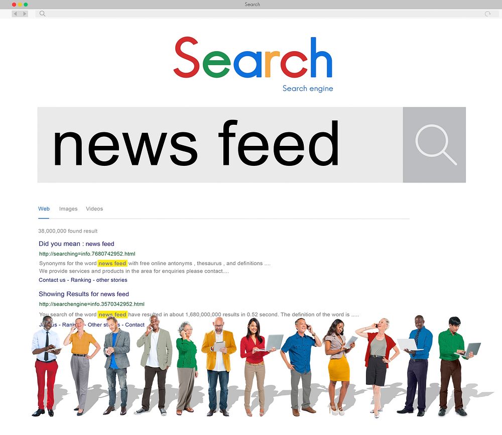 News Feed Information Announcement List News Concept