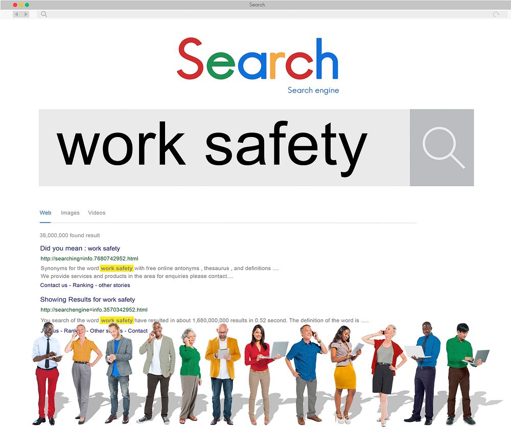 Work Safety Protection Caution Careful Health Danger Concept