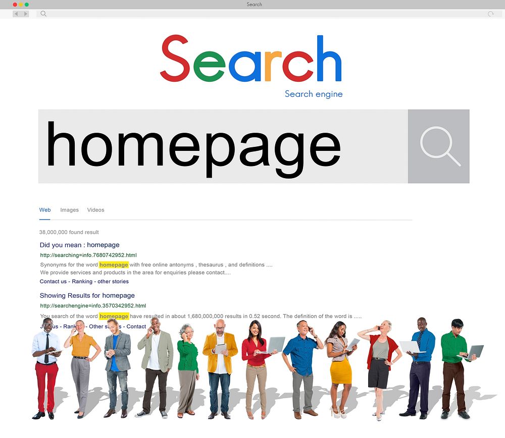 Homepage Address Online Technology Www Concept