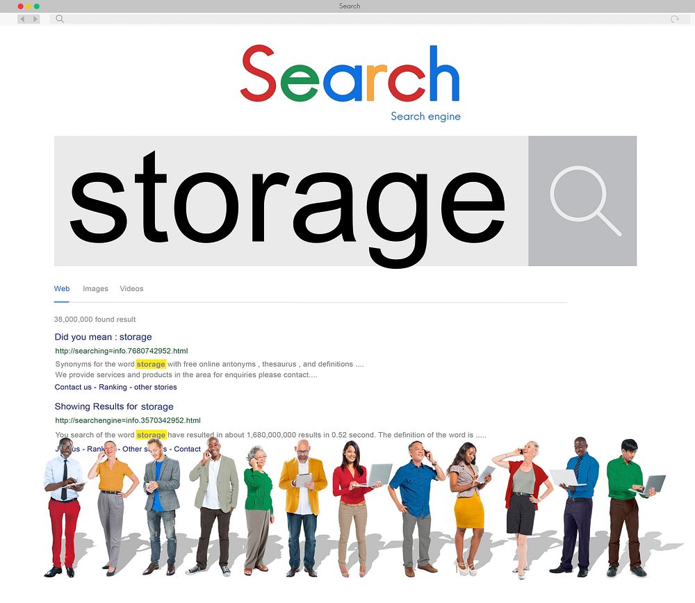 Storage Data Information Technology Security Concept