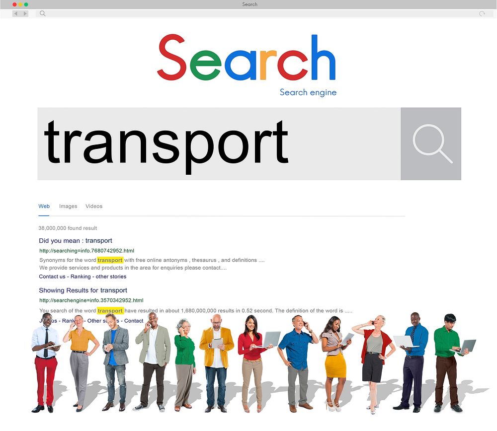 Transport Logistics System Vehicle Freight Transportation Concept