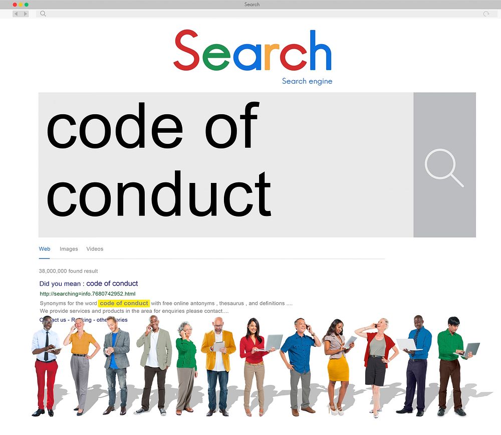 Code of Conduct Law Moral Code Concept