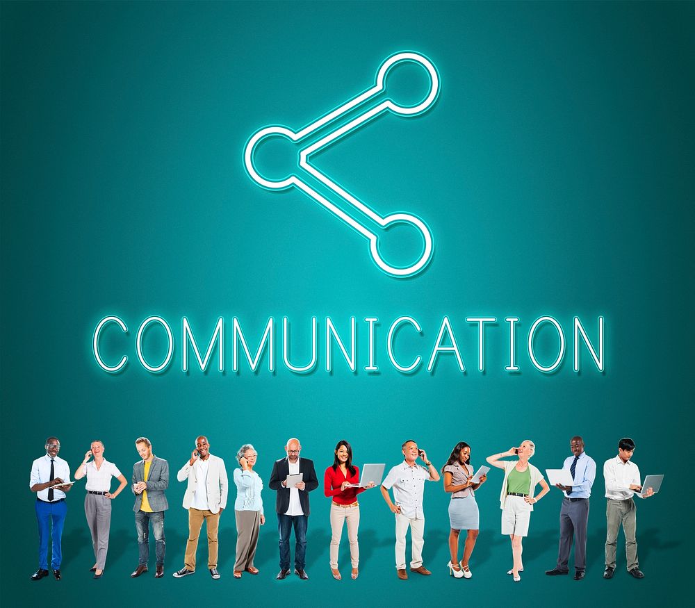 Communication Connection Digital Graphic Concept