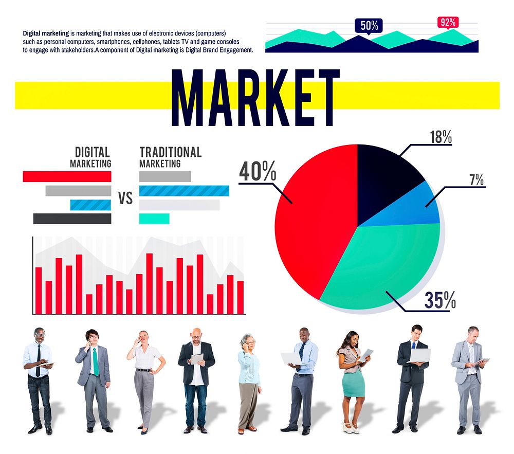 Market Business Strategy Marketing Plan Concept