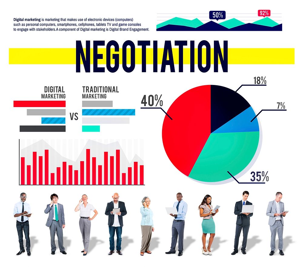 Negotiation Deal Collaboration Marketing Strategy Concept