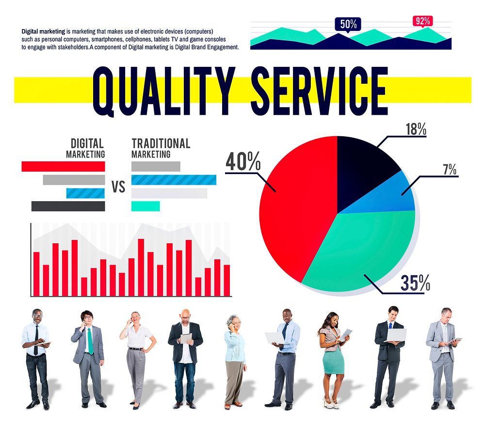 Quality Service Reliable Customer Satisfaction Strategy Concept