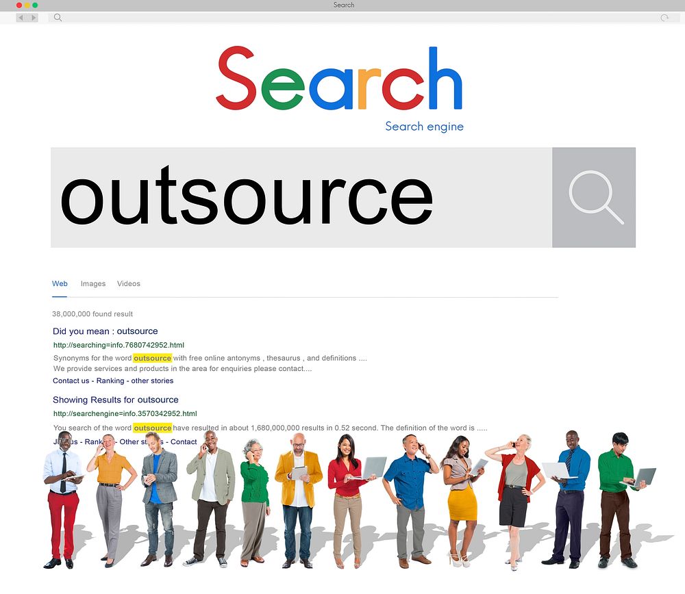 Outsource Task Contract Work Supplier Concept