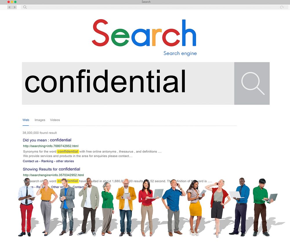 Confidential Personal Private Reliable Concept