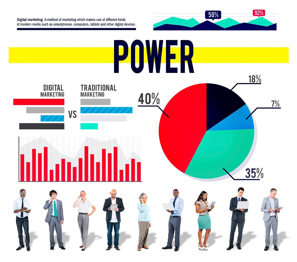 Power Ability Potential Statistcs Marketing Concept