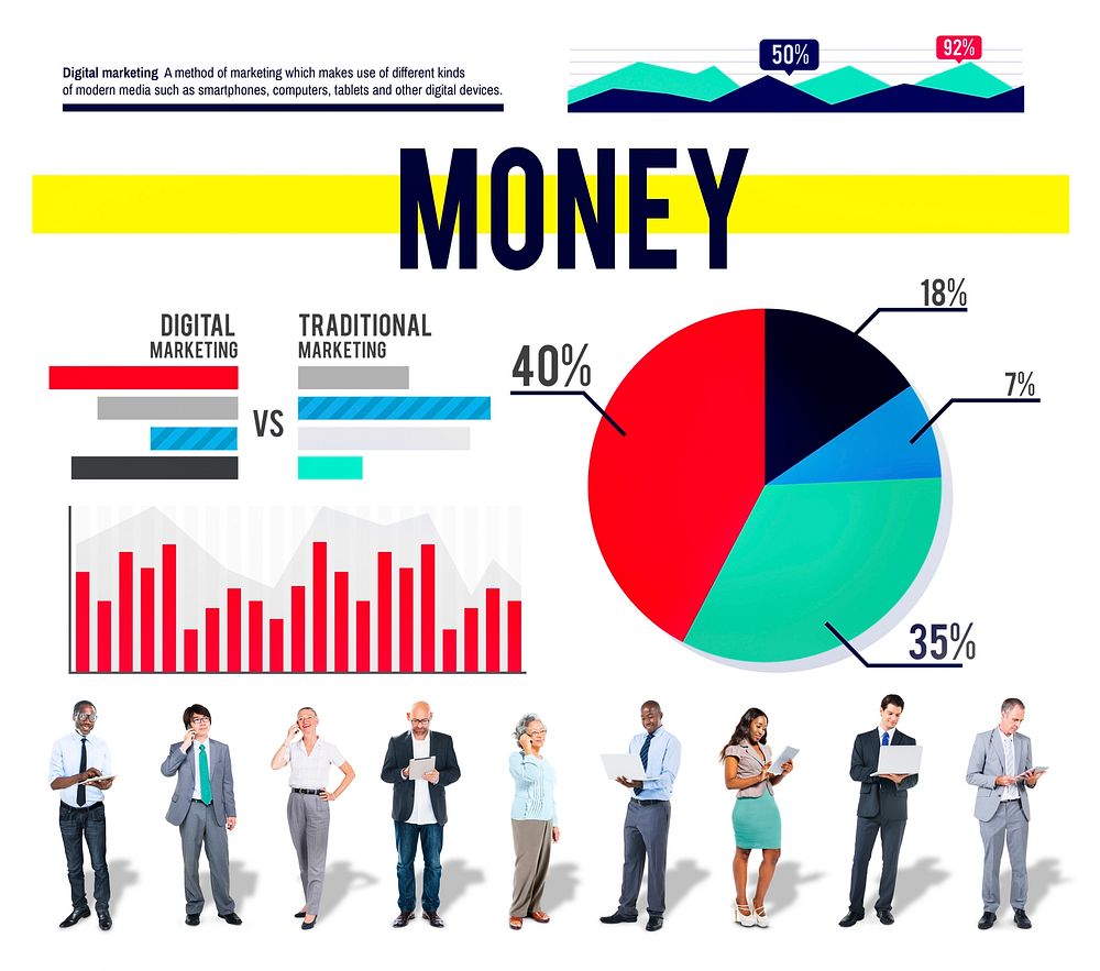 Money Wealth Finance Financial Business Marketing Concept