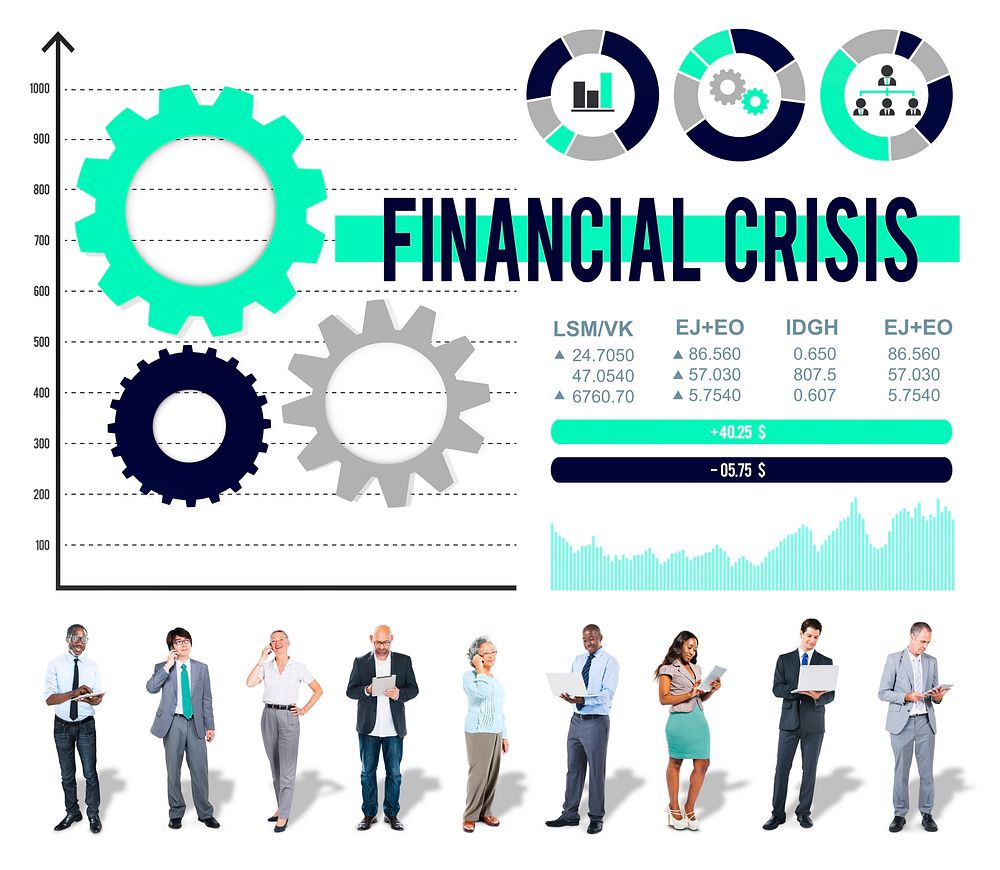 Financial Crisis Analysis Economic Data Concept