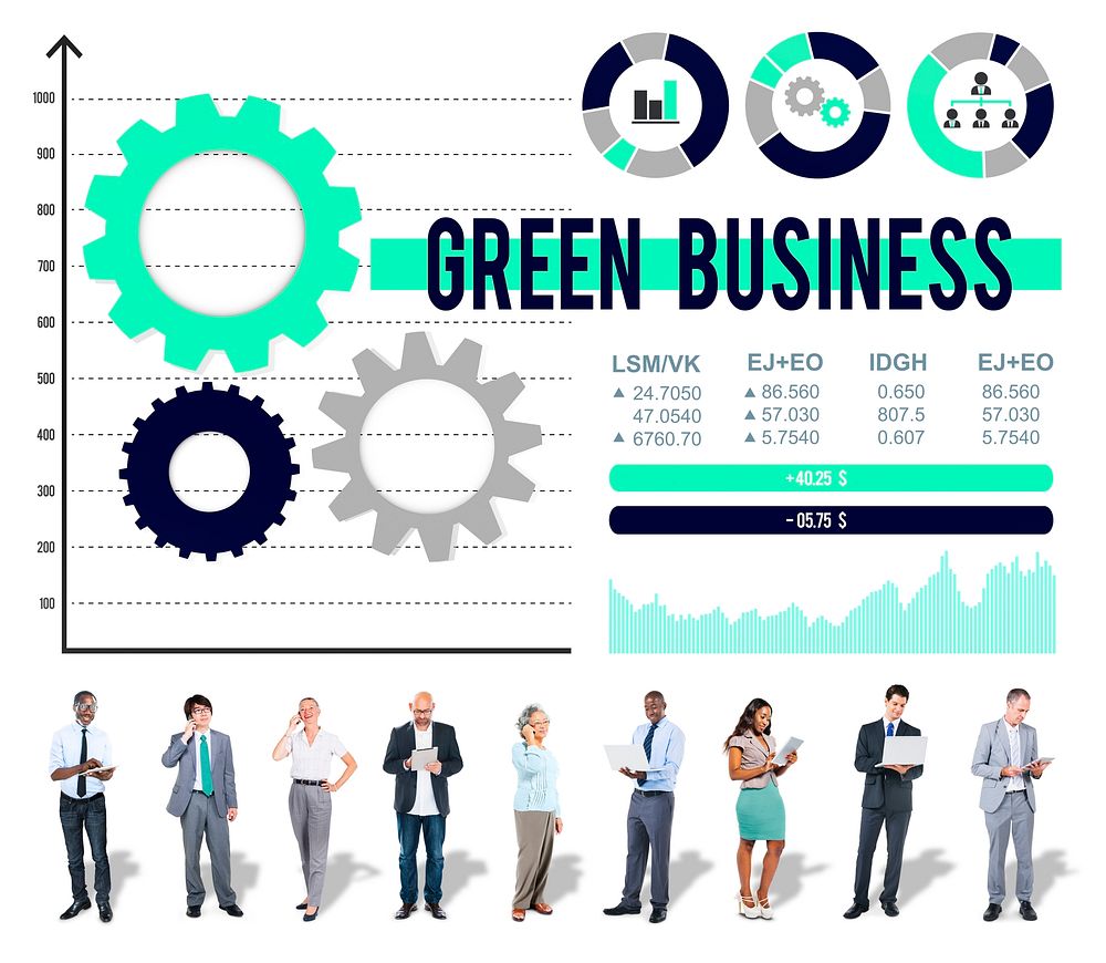 Green Business Environmental Conservation Finance Concept